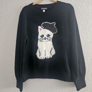 Karl Lagerfield Cat Sweater Size L